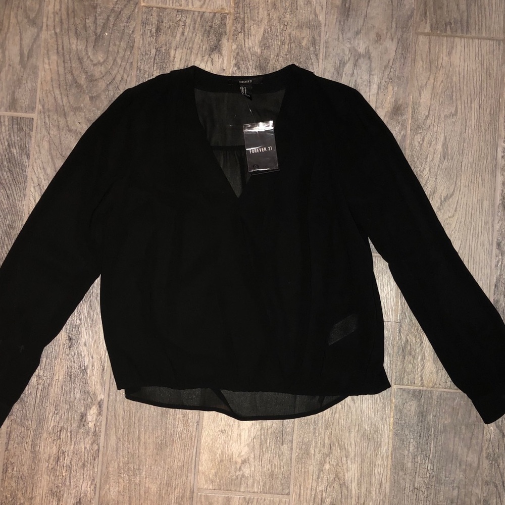 NWT black Forever 21 blouse